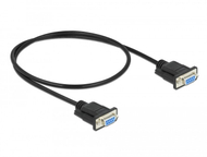 Kabllo seriale DeLOCK 86614, RS-232 null modem, 0.5 m, e zezë