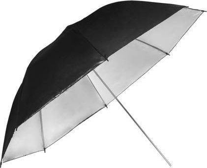 Çadër reflektuese për fotografi GlareOne Umbrella Silver, 90 cm, e zezë me brendësi argjendi