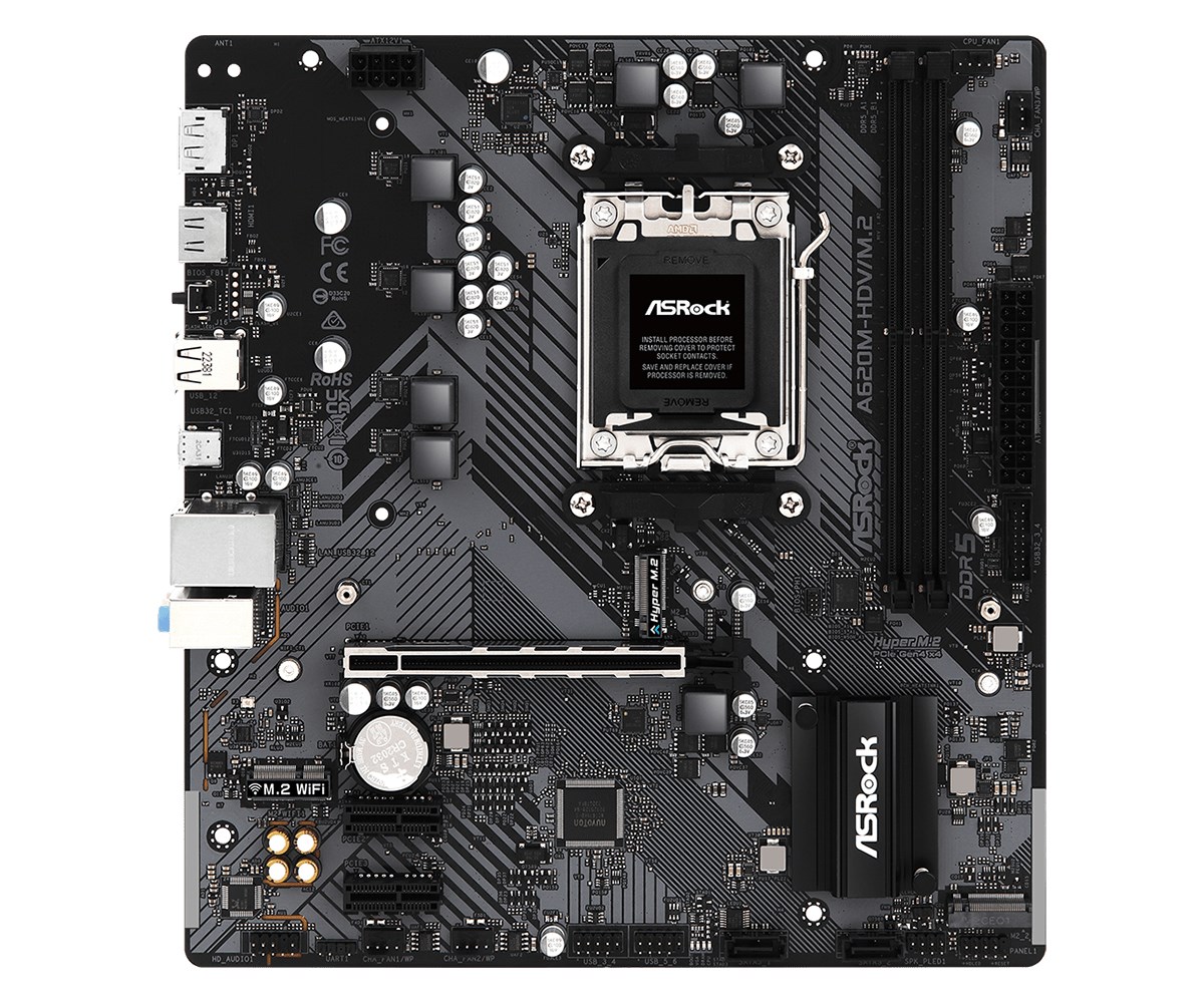 Pllakë amë Asrock A620M-HDV/M.2 AMD A620 Socket AM5 micro ATX
