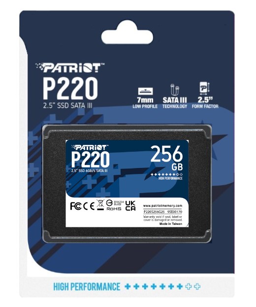 Disk SSD Patriot Memory P220, 2.5", 256GB, SATA III