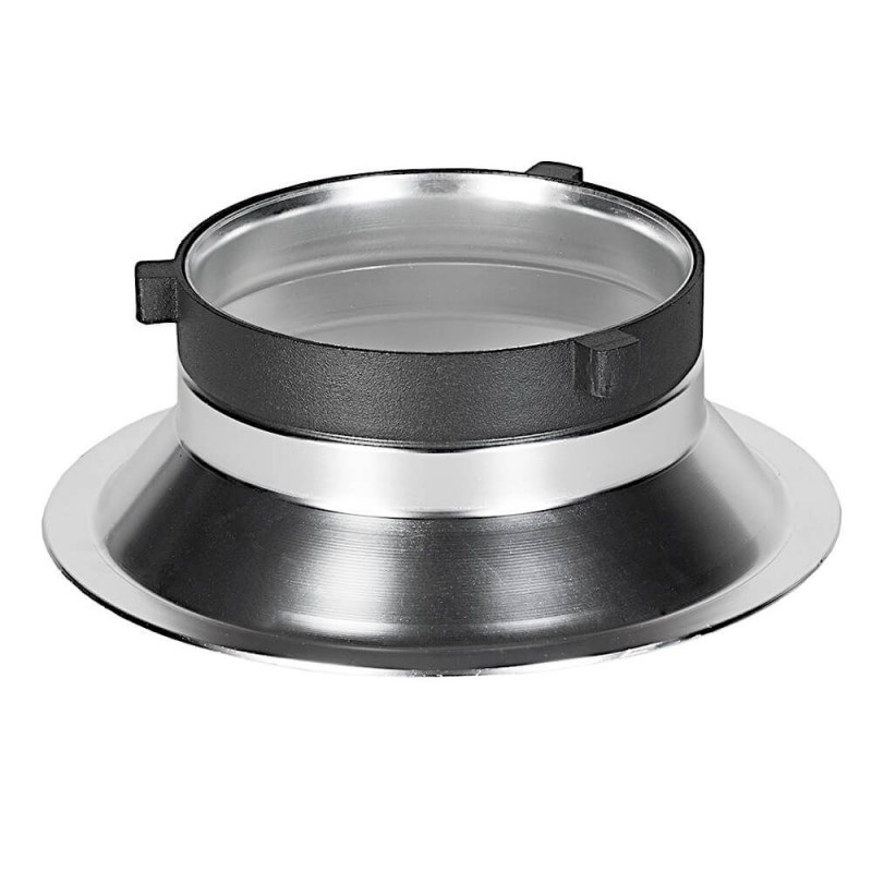 Quadralite Wave Beauty Dish silver 42cm with Bowens Adapter