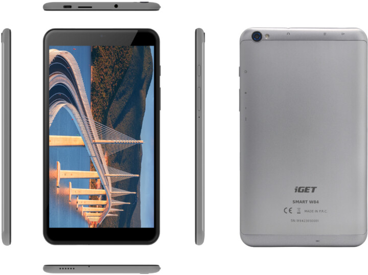 Tablet iGET SMART W84 Wi-Fi, 3GB/64GB, i hirtë