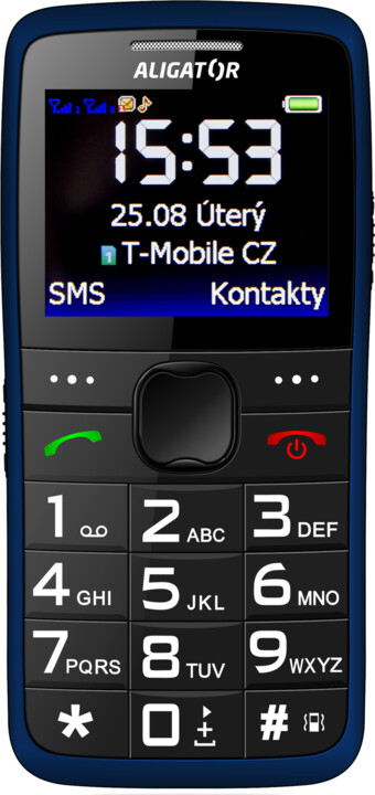 [OUTLET] Celular Aligator A675, 2.2", i zi / kaltër				