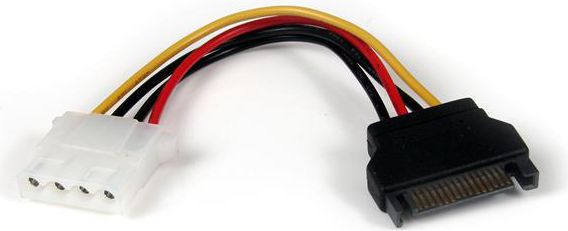 Kabllo StarTech Molex - SATA (LP4SATAFM6IN), 0.15m, shumëngjyrëshe