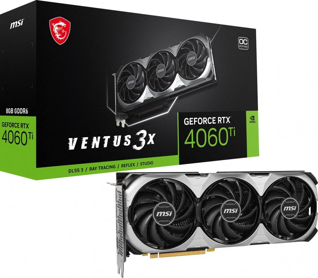 Kartelë grafike MSI GeForce RTX 4060 Ti Ventus 3X E OC 8GB GDDR6