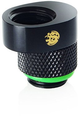 Përshtatës Bitspower X-Cross, G1/4, zhvendosje 5 mm, i zi mat