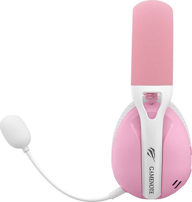 Kufje gaming Havit Fuxi H1, wireless 2.4G Bluetooth, mikrofoni me kabllo, rozë