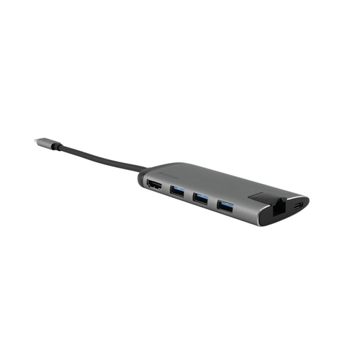 [OUTLET] Konvertues Verbatim USB-C Multiport Hub, i hirtë