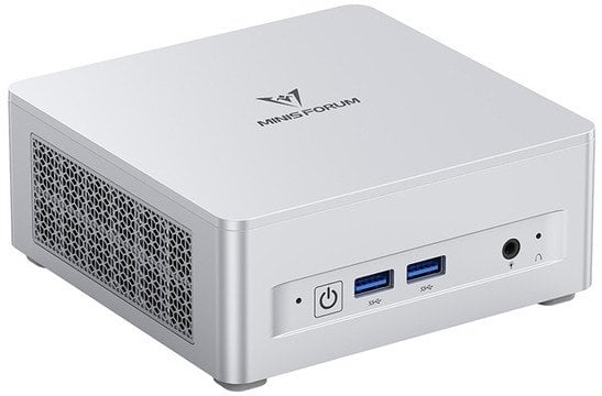 Mini PC MinisForum UM870 Plus, Ryzen 7 8745H, barebone, argjendtë