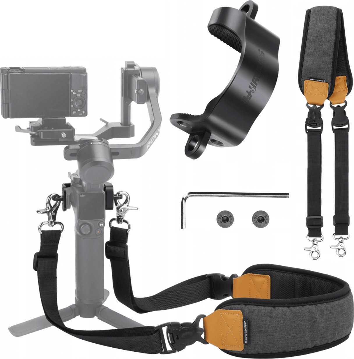 Rrip mbajtës për shpatulla SunnyLife RO-GS560-D, për gimbal DJI RS 3 Mini, i zi