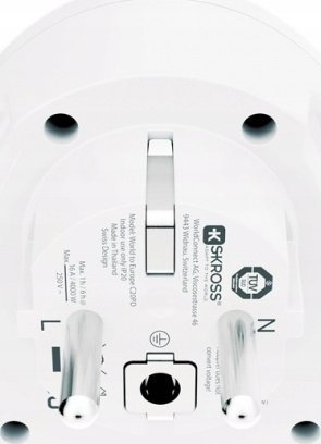 Përshtatës udhëtimi Skross World to EU USB C20PD, prizë universale në EU, USB C PD, i bardhë