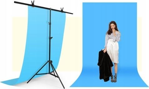 Set stativ për sfond fotografik Puluz Atelier T, traversë 200cm, stativ 200cm, me 4 kapëse