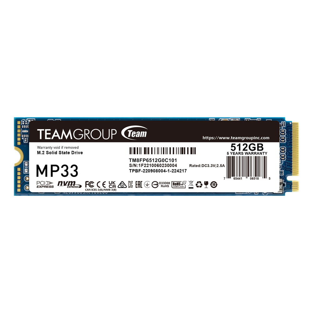 Disk Teamgroup SSD M.2, 512GB NVMe MP33