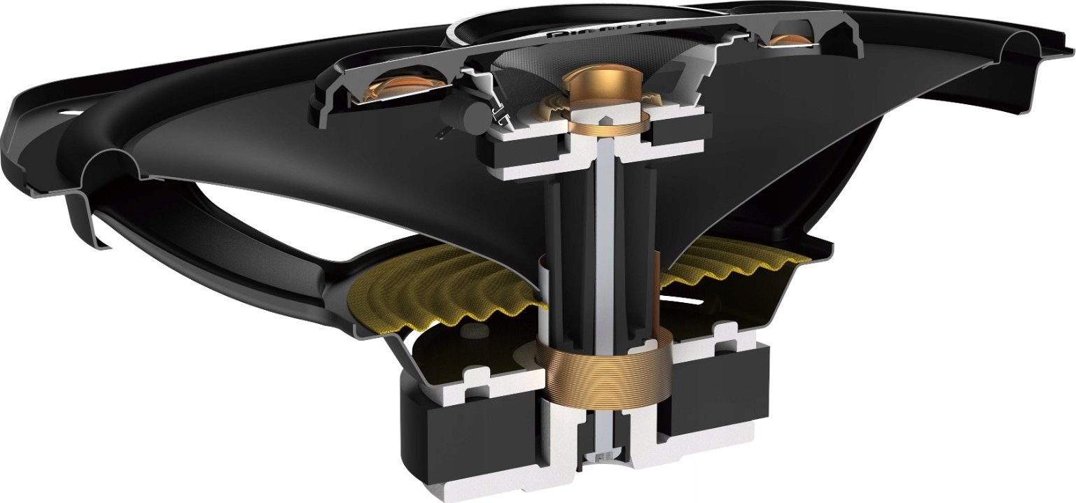 Altoparlantë makine Pioneer TS-A6961F, 6x9", 4 drejtimesh, të zinj