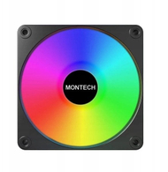 Ventilator PC Montech GF120 V2 ARGB PWM, 120mm, ndriçim ARGB, i zi