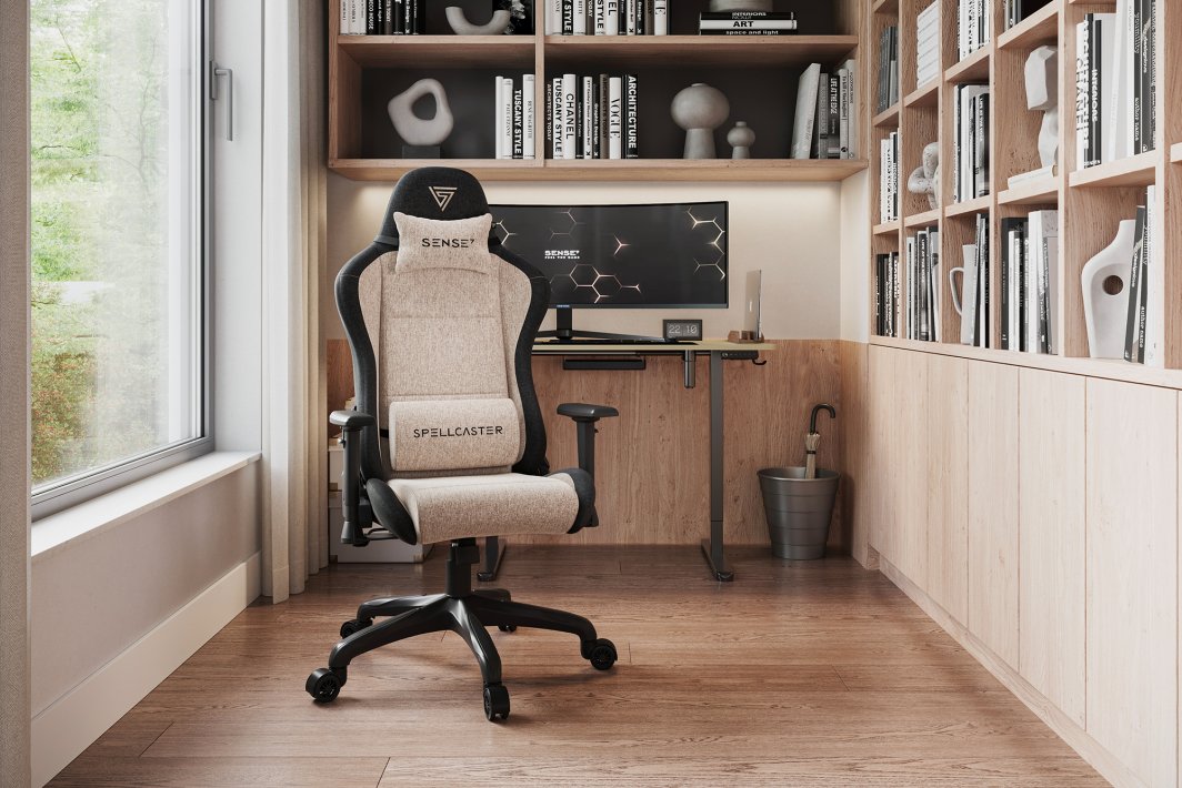 Karrige SENSE7 Spellcaster FUKU, material, bezhë/ e zezë