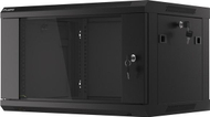 Kabinet muror rrjeti Lanberg WF01 6406 10B, 19", 6U, i zi