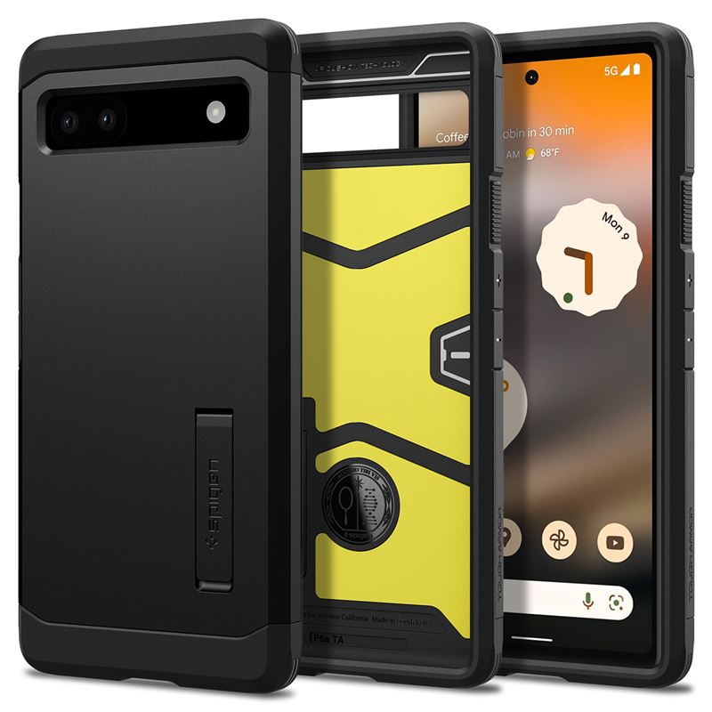 Mbështjellës për Google Pixel 6a Spigen Tough Armor, i zi