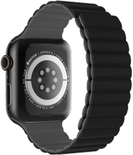 Rrip ore Swissten Silicone për Apple Watch, magnetik, 38/40/41 mm, i zi gri