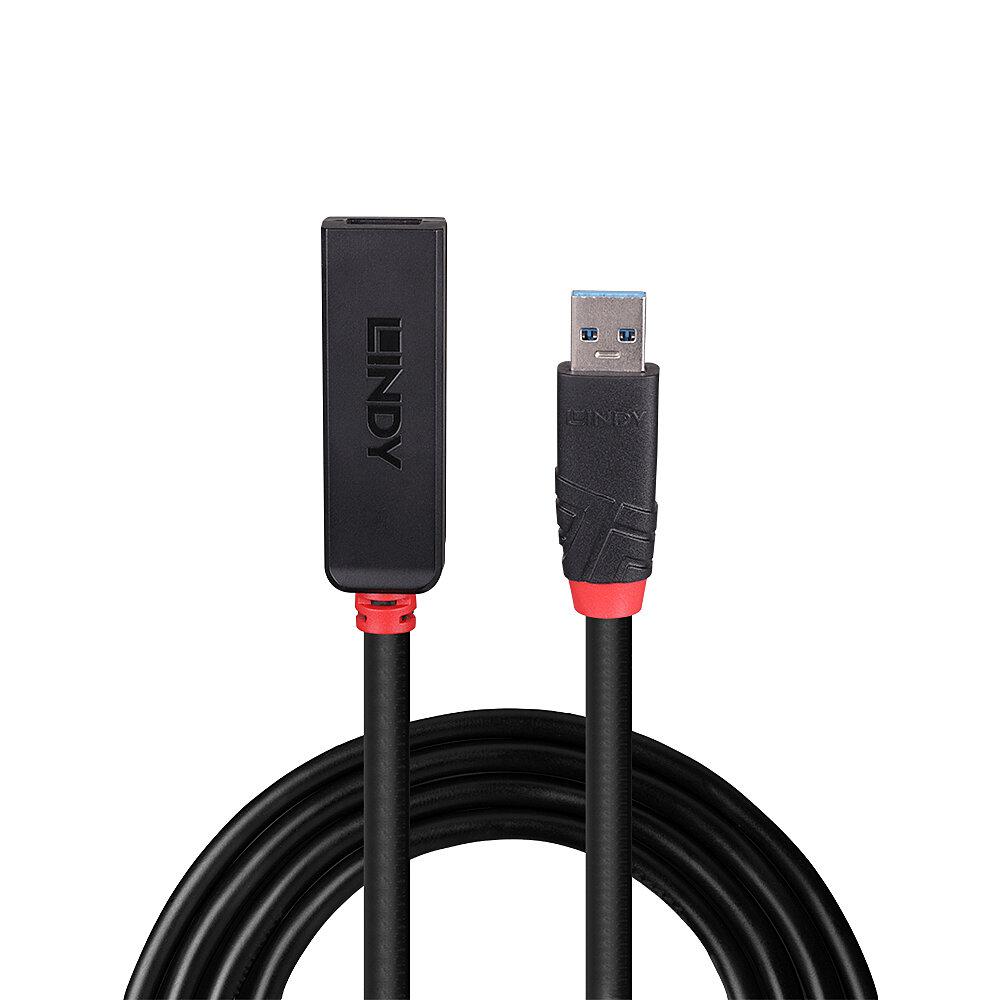 Kabllo zgjatues USB Lindy 3.0, 10m, Active, i zi