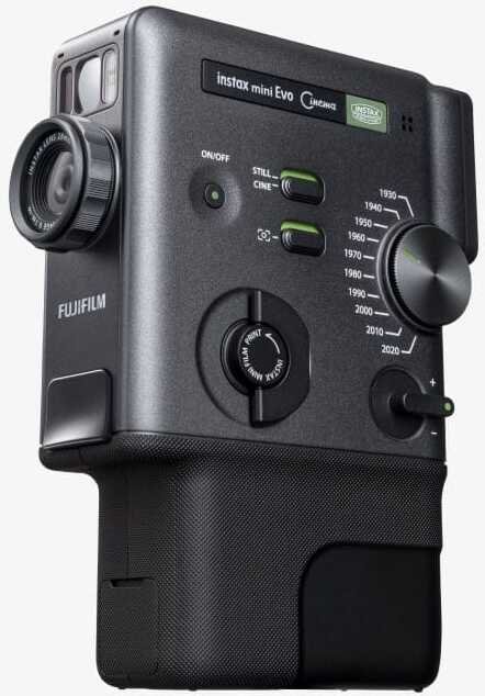 Kamerë instant hibride Fujifilm Instax Mini Evo Cinema, ekran LCD, Instax Mini, e zezë