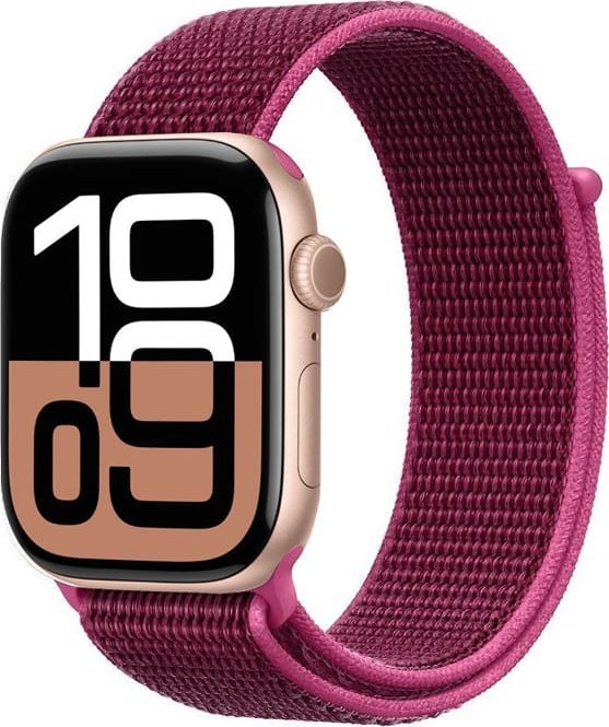 Rrip sportiv Crong Nylon për Apple Watch, 38/40/41/42 mm, Magenta Fusion