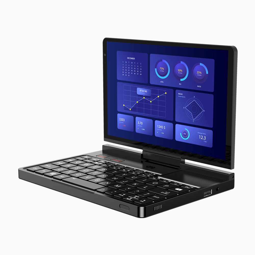 Laptop mini GPD Pocket 4, 8" WQXGA, Ryzen 7 8840U, Touchscreen, 144Hz IPS, 16GB, SSD 1TB, Radeon 780M 3GB, i hirtë