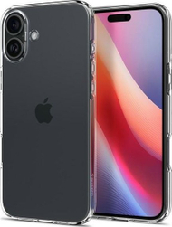 Mbështjellës telefoni Spigen Liquid Crystal për iPhone 16 Plus, transparent