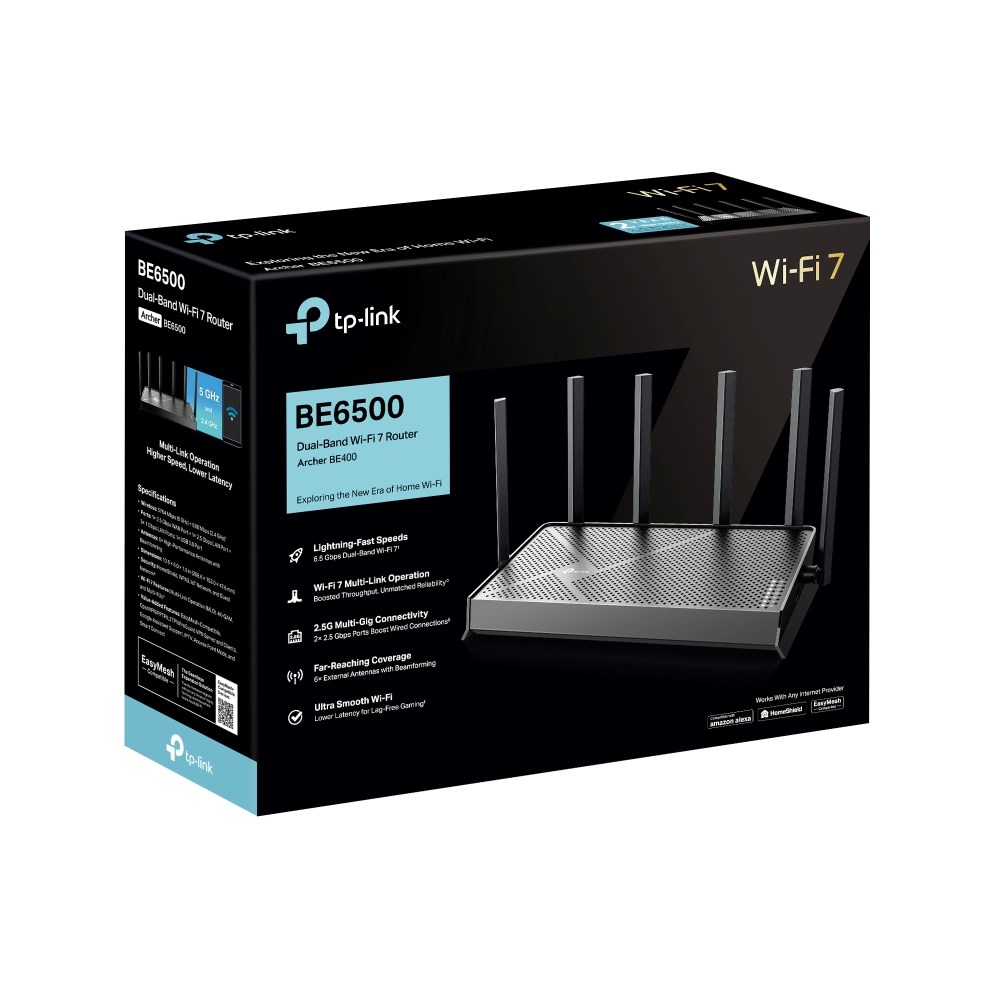 Router Wi-Fi TP-Link Archer BE400, Wi-Fi 7, Dual Band, i zi