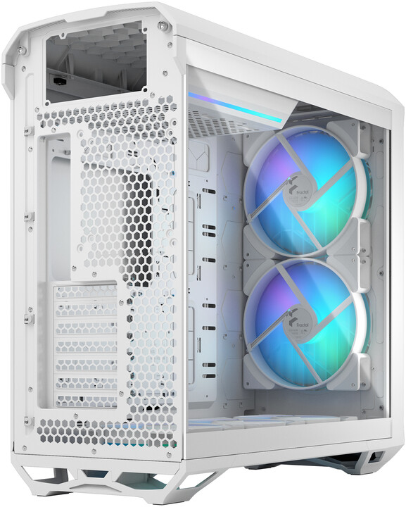 Kasë kompjuteri Fractal Design Torrent White RGB TG Clear Tint