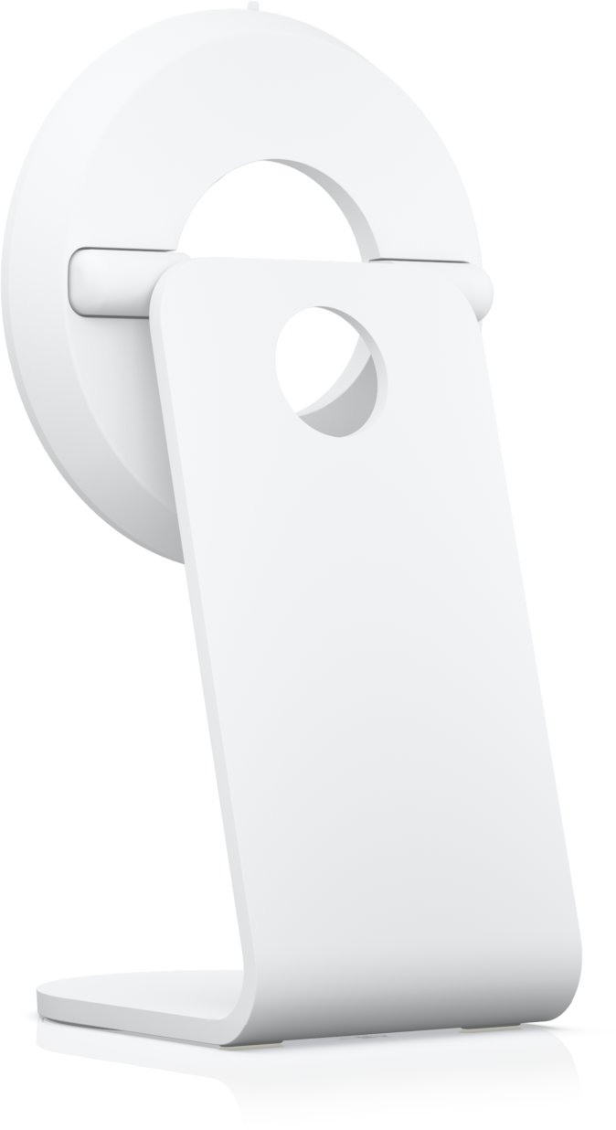 Qëndrim tavoline Ubiquiti UniFi Connect, për monitor 21.5", rrotullim 360°, i bardhë
