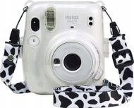 Rrip qafe LoveInstant Universal për kamera Fujifilm Instax Mini, 110cm, dizajn Little Cow, bardh e zi