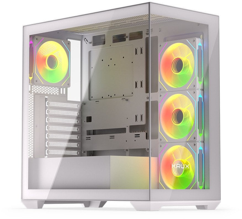 Kornizë PC Krux Exo, ATX, 4 ventilatorë ARGB, e zezë