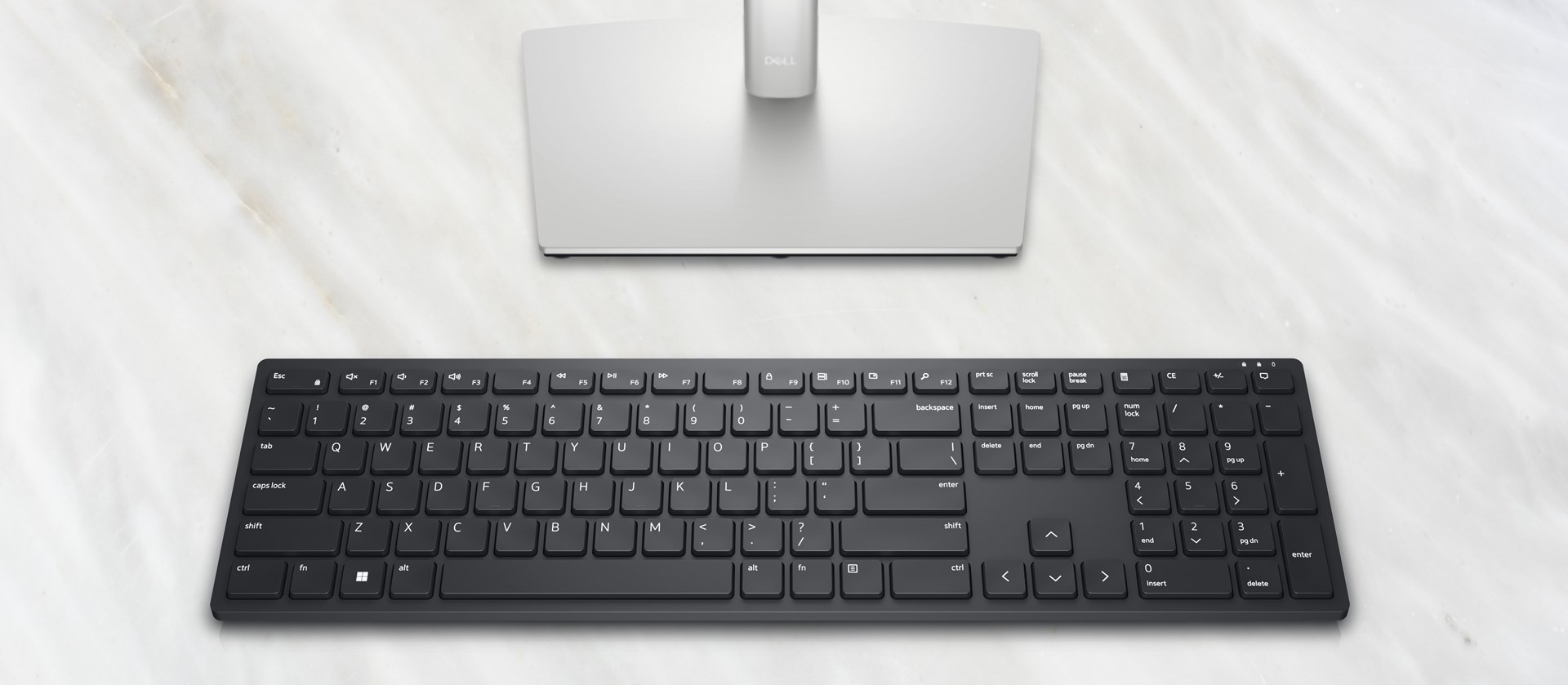 Tastierë Dell KB500, QWERTY, 2.4GHz, e zezë