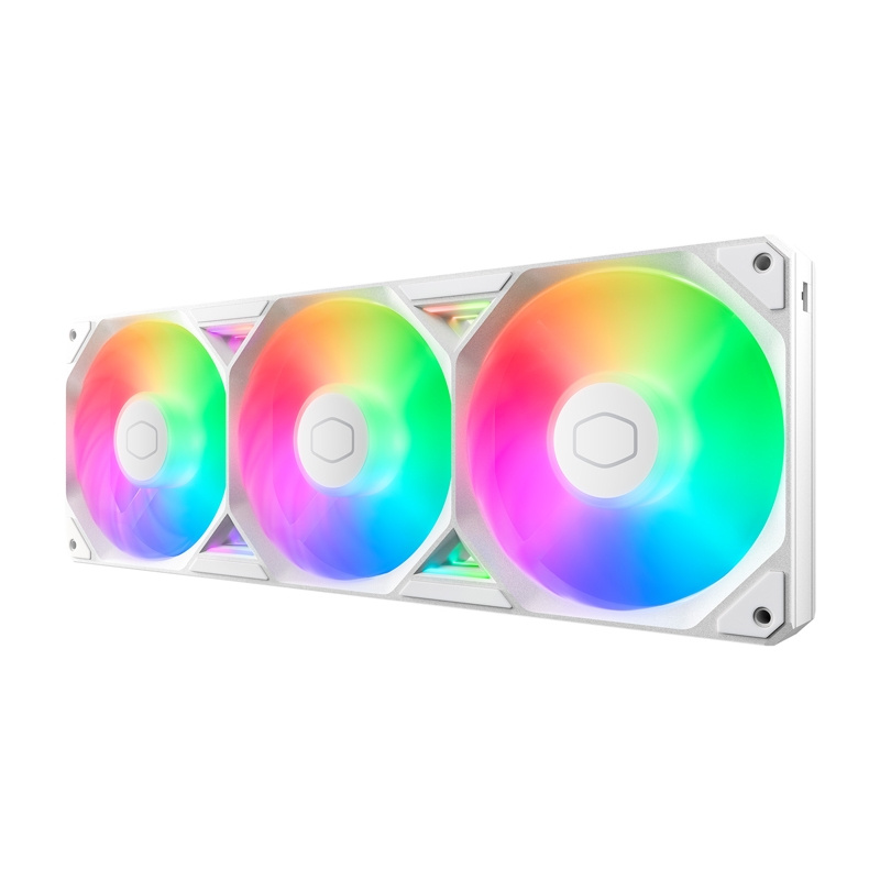 Ventilator PC Cooler Master SickleFlow Edge 360, 3x120mm, ARGB PWM, i bardhë