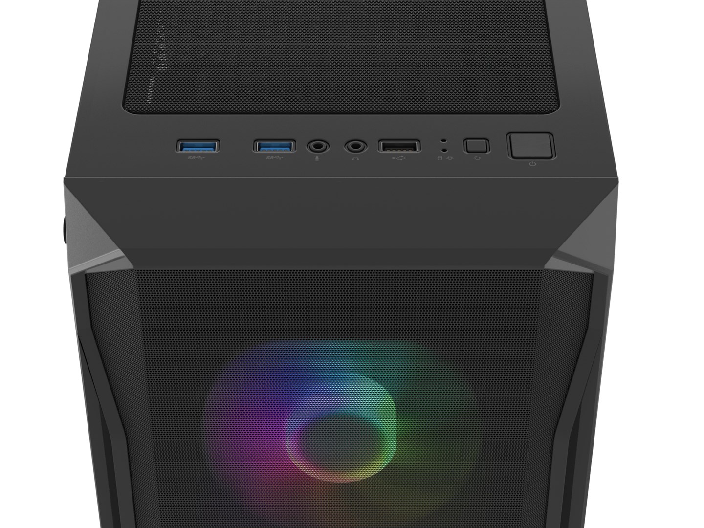 Kasë Fury Shobo SH4F RGB, ATX, e zezë