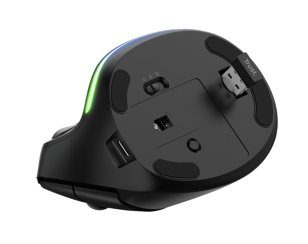 Maus Trust Bayo Wireless Rechargeable, RF Wireless, ergonomik, i zi