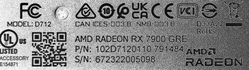 Kartë grafike XFX Gaming AMD Radeon RX 7900, 16 GB GDDR6