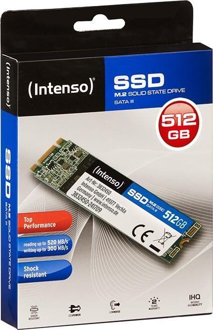 Disk SSD Intenso Top, 512GB, M.2 2280 SATA III