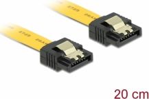 Kabllo Delock SATA - SATA, 0.2m, e verdhë