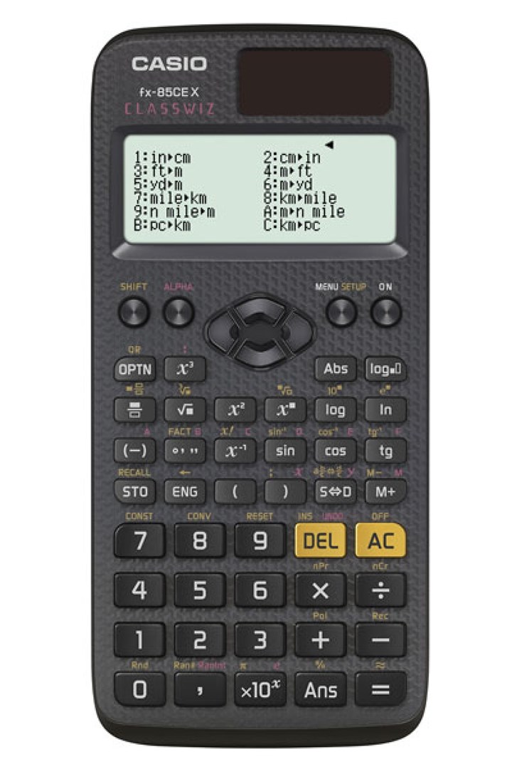 Kalkulator shkencor Casio FX-85CEX, 2 rreshta, energji diellore, gri