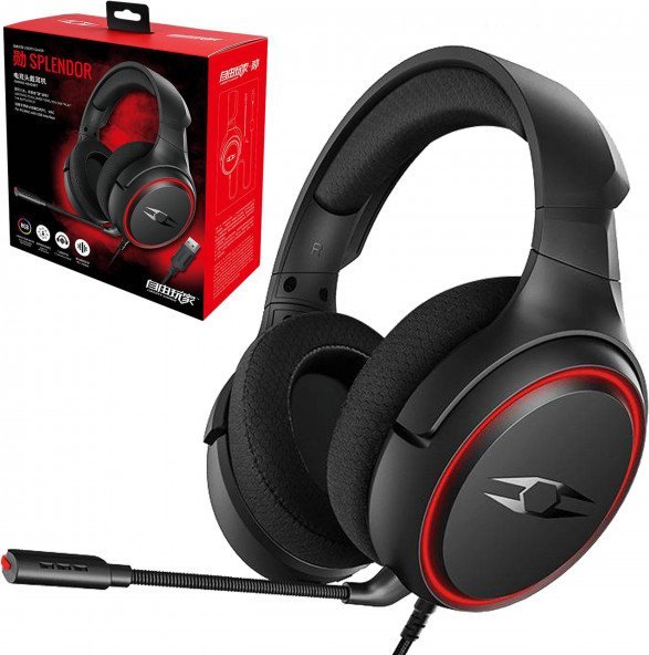 Kufje gaming Takstar Splendor, 7.1 surround, USB, të zeza