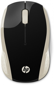 Maus HP 200, me kabllo USB të tipit A, 3 butona, i artë