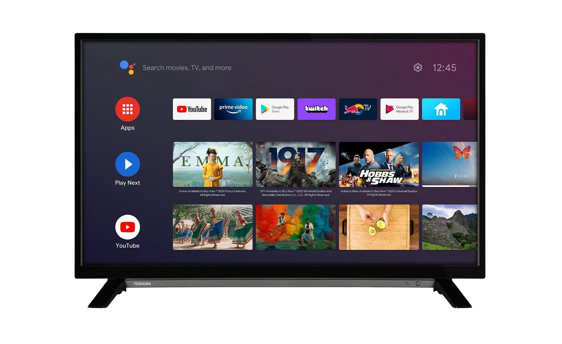 Televizor Toshiba 43LA2063DG, 43", LED, Full HD, Smart, Android