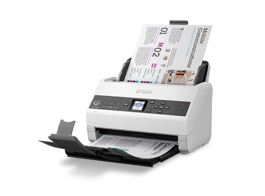 Skaner dokumentesh Epson WorkForce DS-730N, A4, rrjet, i zi