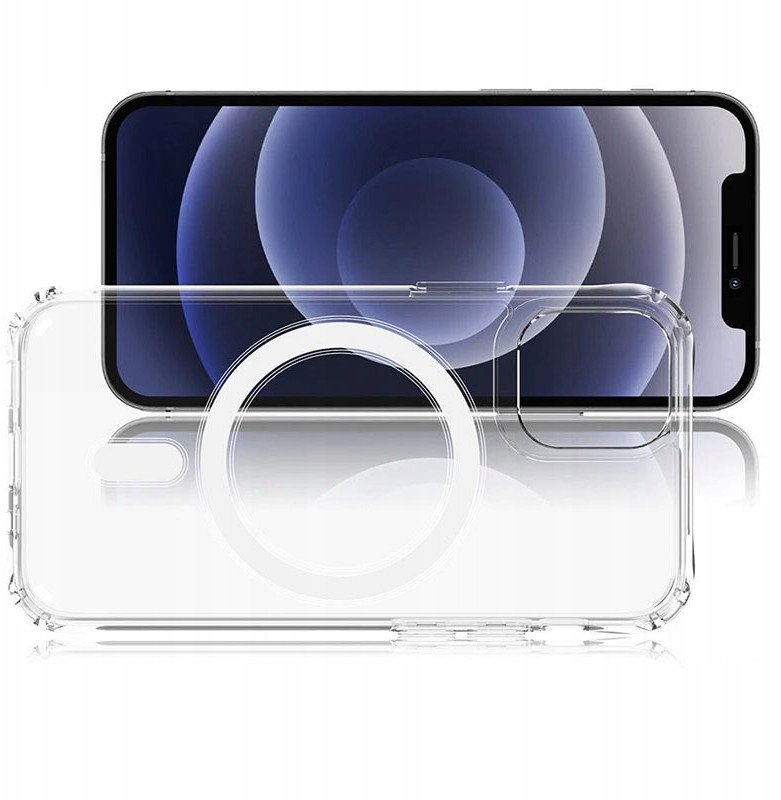 Kapak telefoni OEM Mag Case për iPhone 17 Pro, 1.5 mm, kundër goditjeve, transparent