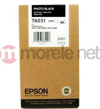 Kartutçë boje Epson T5631 Photo Black, origjinale, e zezë