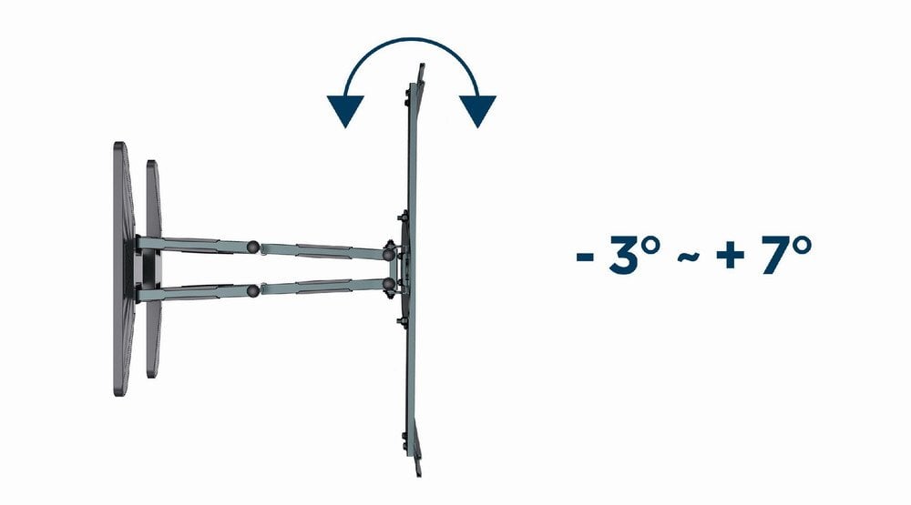 Држач за телевизор на ѕид Gembird WM-80STR-01, 40-80", 50кг, челик