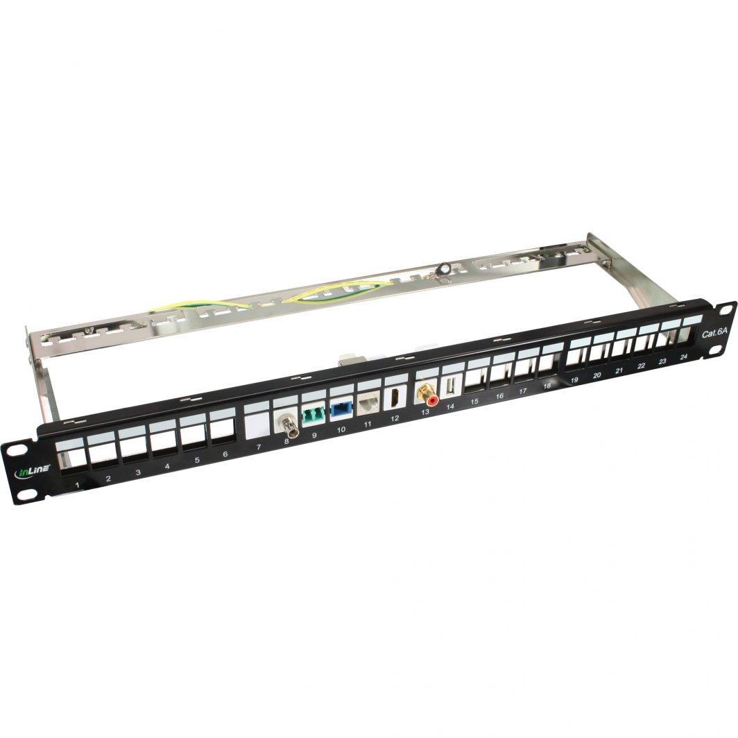 Modul rrjeti InLine RJ45 Keystone Jack, Cat 8.1, Snap In, i bardhë