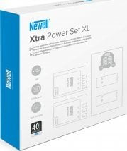 Set karikuesi Newell Xtra Power XL me 2 bateri NP-F570 për Sony, karikues dykanalësh, i zi